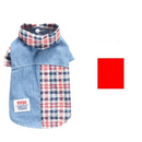 Camisa Jeans com Xadrez