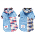Camisa Jeans com Xadrez