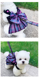 Vestido K-Style com Guia para Cães Pequenos – Estilo Coreano