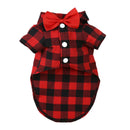 Camisa Social Xadrez com Gravata Borboleta