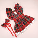 Vestido Xadrez com Laço