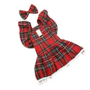 Vestido Xadrez com Laço