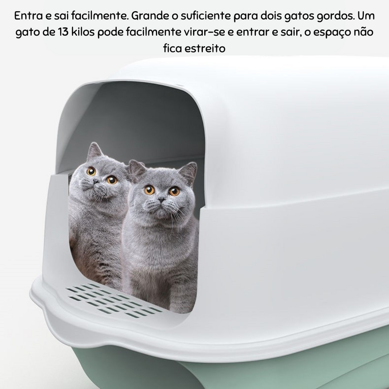 Caixa Sanitária Fechada para Gatos