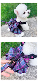 Vestido K-Style com Guia para Cães Pequenos – Estilo Coreano