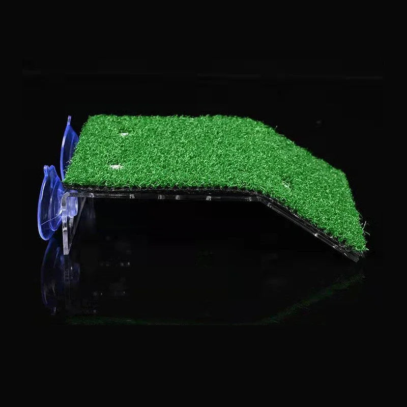 Plataforma Flutuante com Grama Artificial para Tartarugas