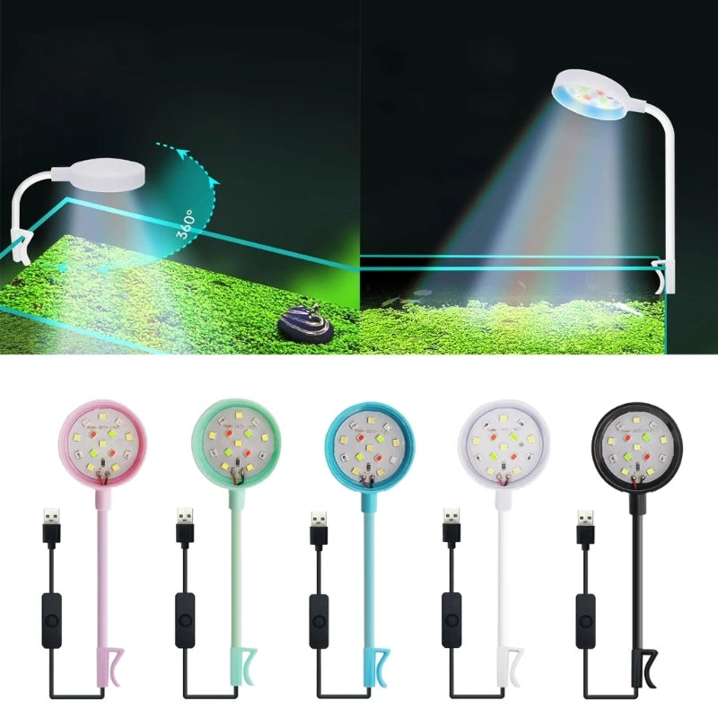Luminária para Aquário de LED com Clip