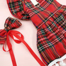 Vestido Xadrez com Laço