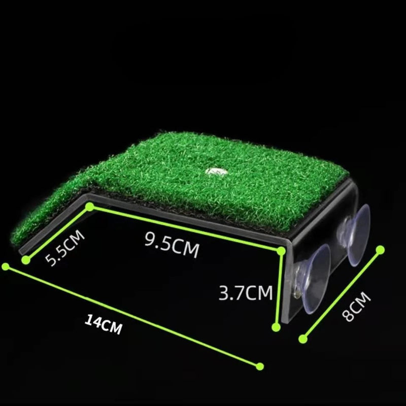 Plataforma Flutuante com Grama Artificial para Tartarugas
