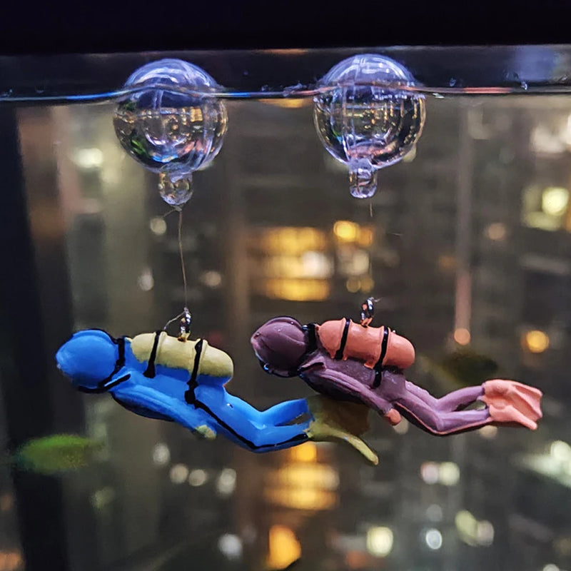 Decoração Aquário Mergulhador
