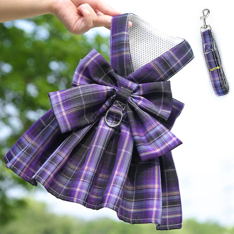 Vestido Quadriculado com Guia