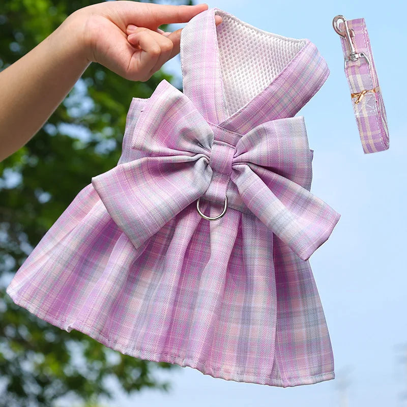Vestido Quadriculado com Guia
