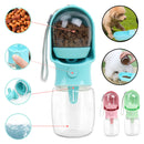 Garrafa Portátil 2 em 1 para Água e Ração