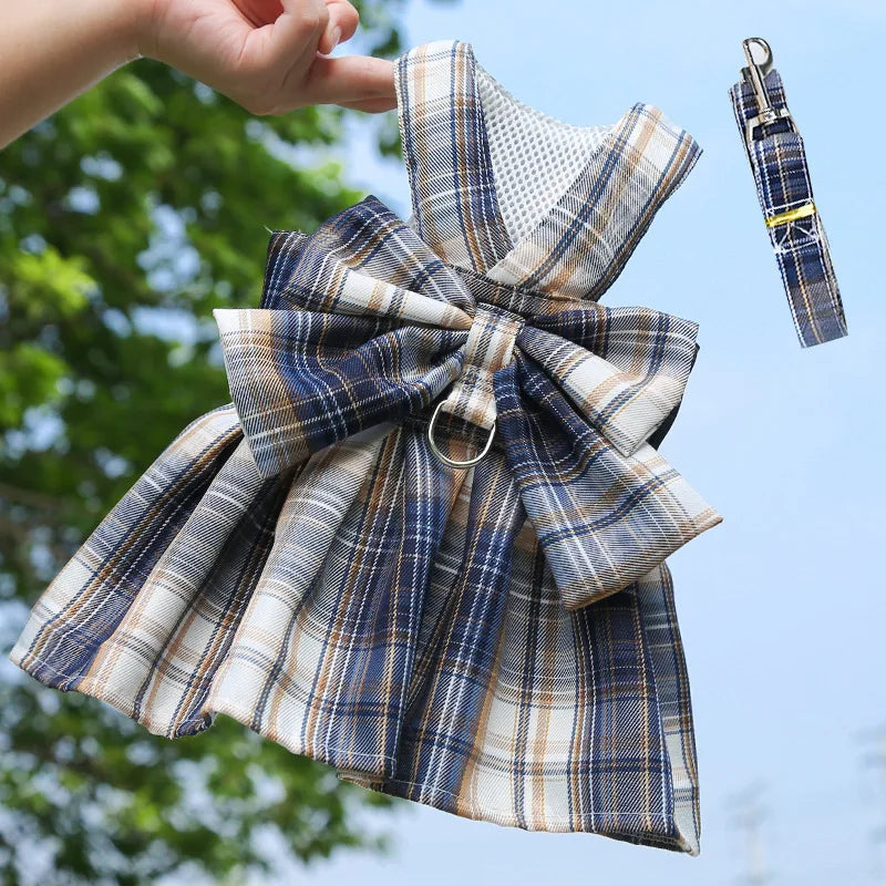 Vestido Quadriculado com Guia