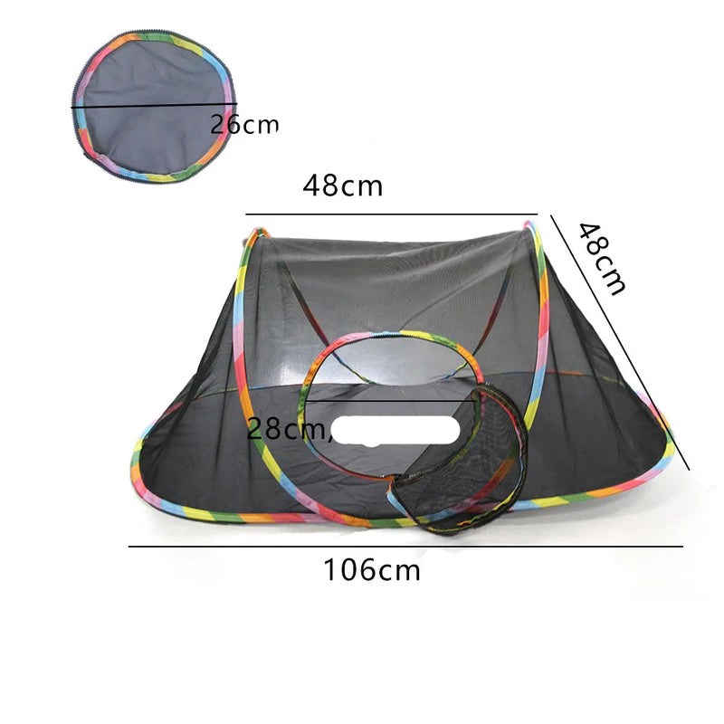 Túnel e Tenda Dobrável para Gatos