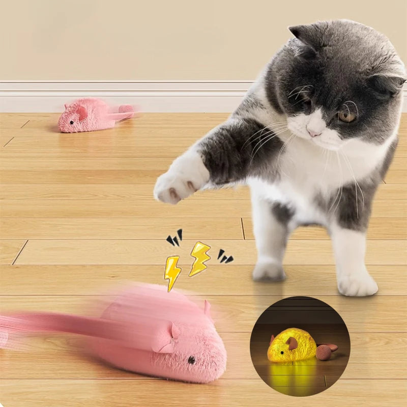 Brinquedo Interativo de Rato de Pelúcia