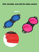 Tigela Portátil Dobrável 2 em 1